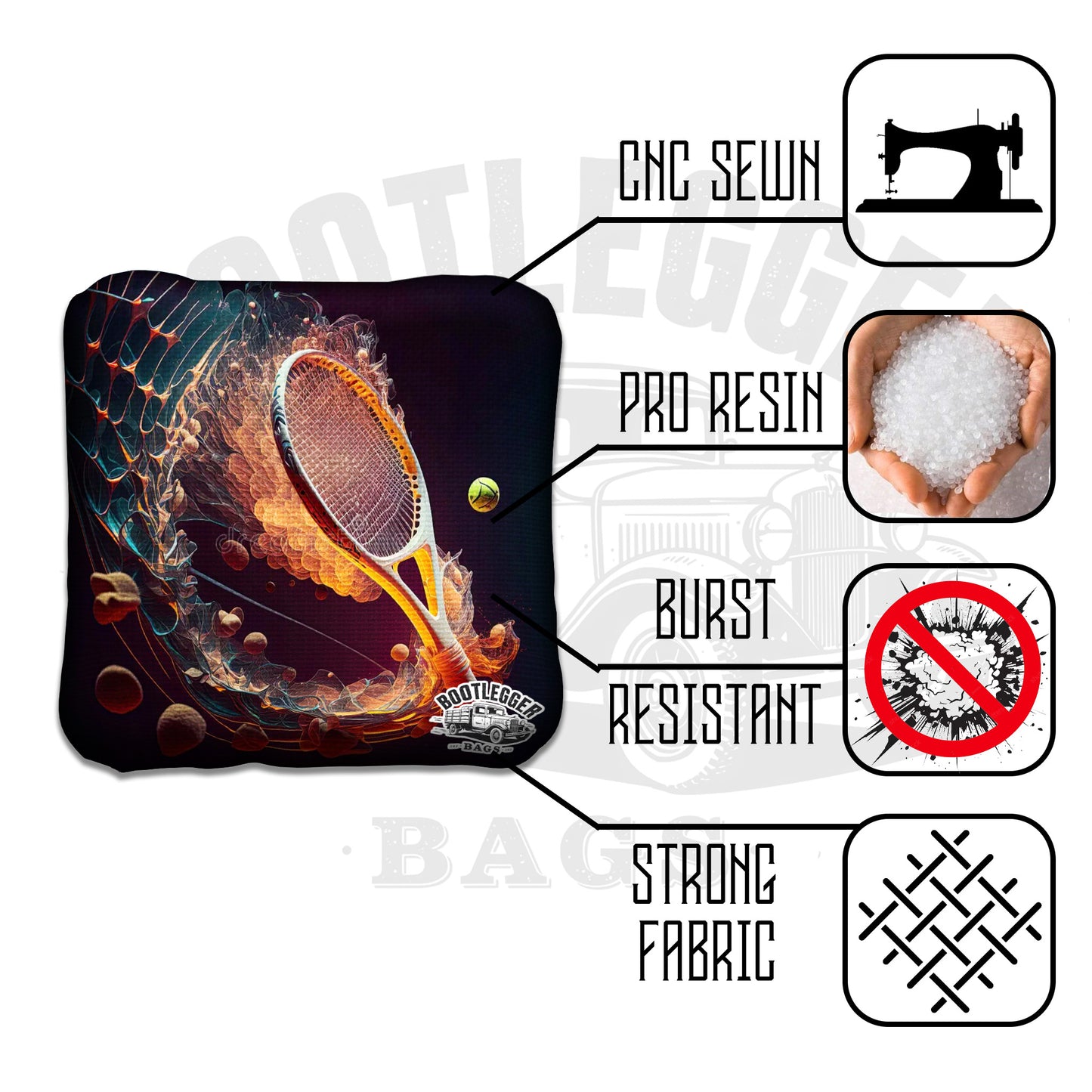 Tennis Cornhole Bags