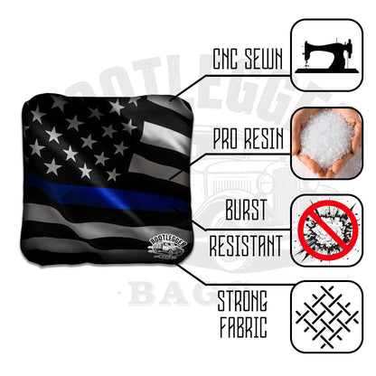 Thin Blue Line Eagle Cornhole Bags