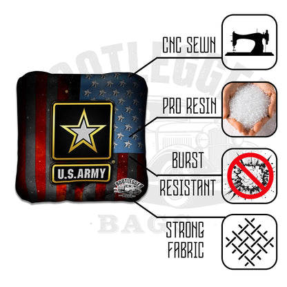 Army American Flag Cornhole Bags