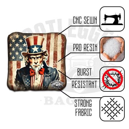 Uncle Sam I Want You Cornhole Bags