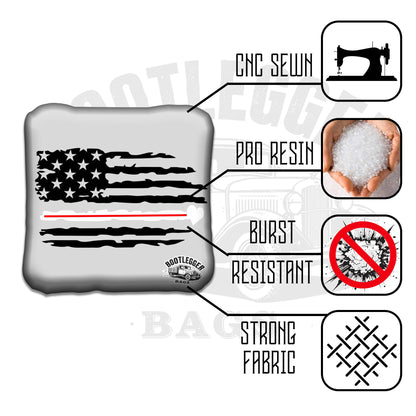 Thin White Line Flag Cornhole Bags