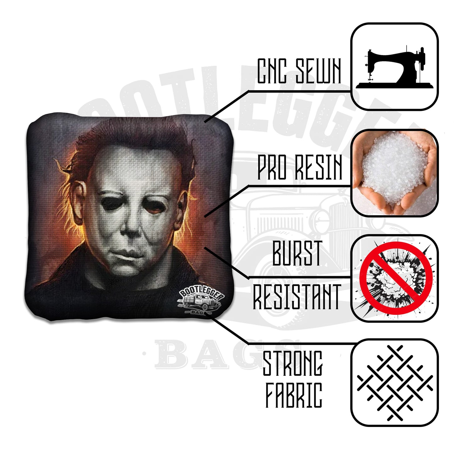 Mike Myers Fan Art Cornhole Bags