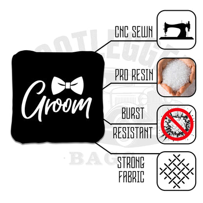 Bride and Groom His and Her Cornhole Bags