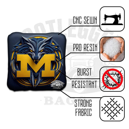 University of Michigan Cornhole Bags