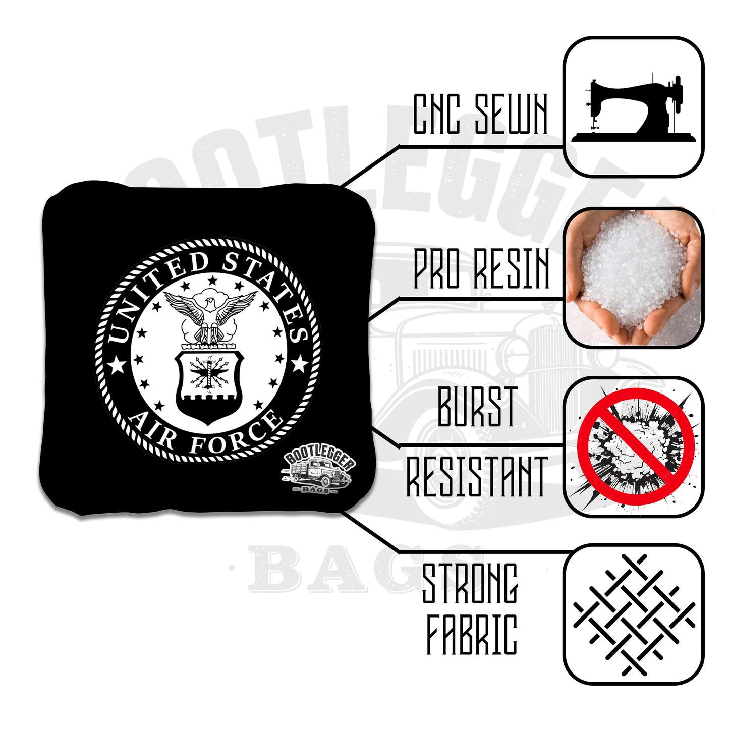 Air Force Logo Cornhole Bags