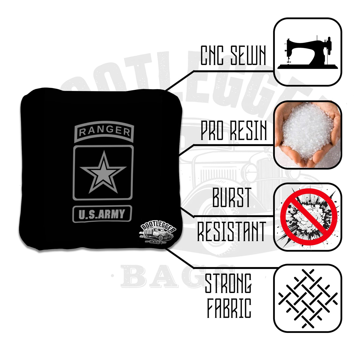 Army Ranger Cornhole Bags