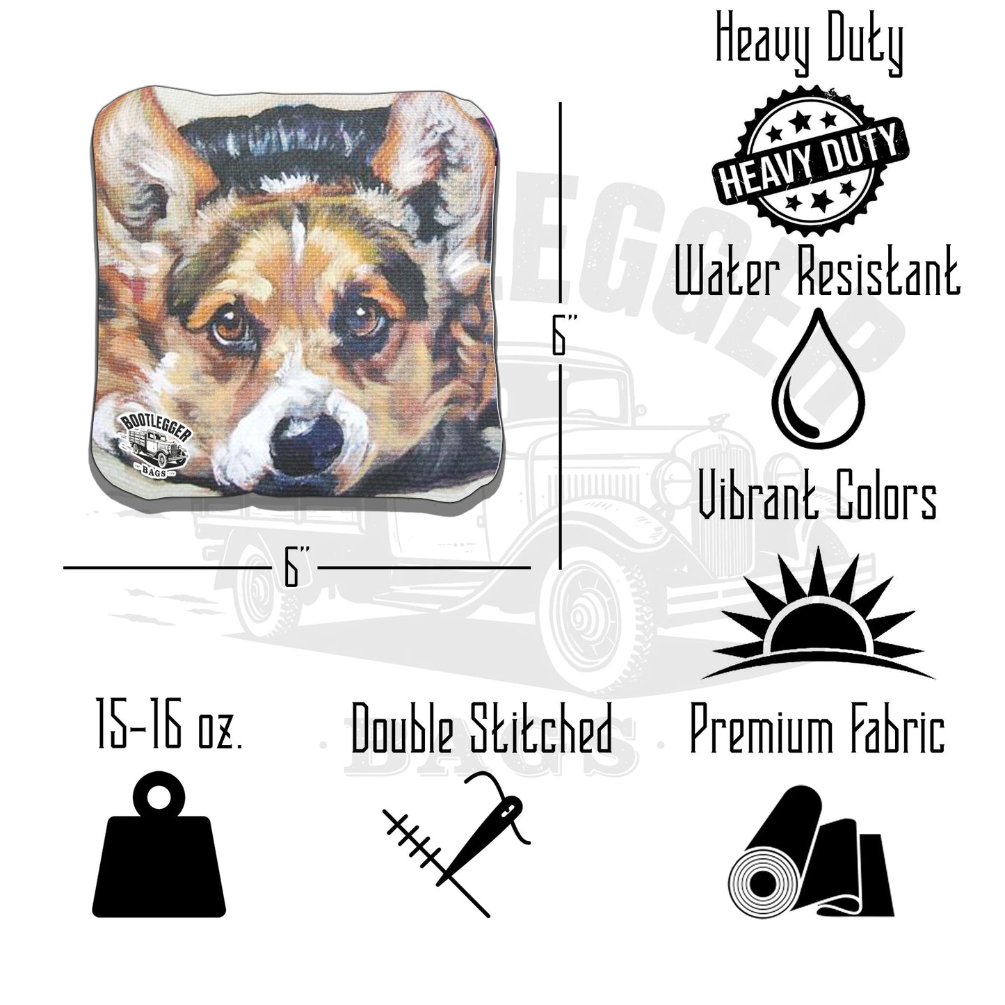 Corgi Cornhole Bags