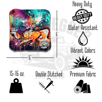 Rap Themed Cornhole Bags