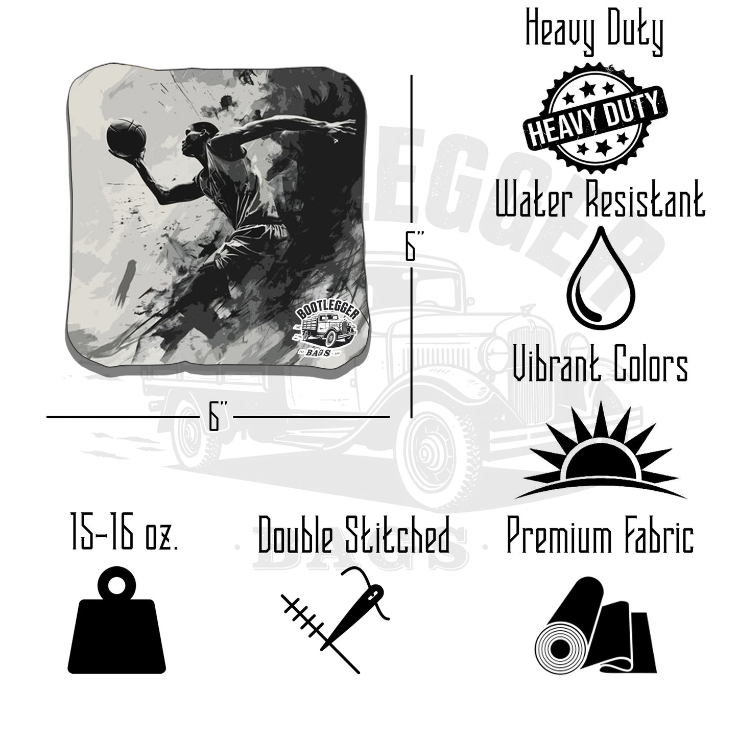 Basketball Cornhole Bags