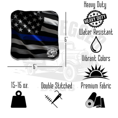 Thin Blue Line Eagle Cornhole Bags