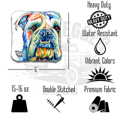 English Bulldog Cornhole Bags