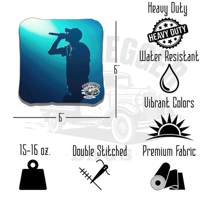 Rap Themed Cornhole Bags