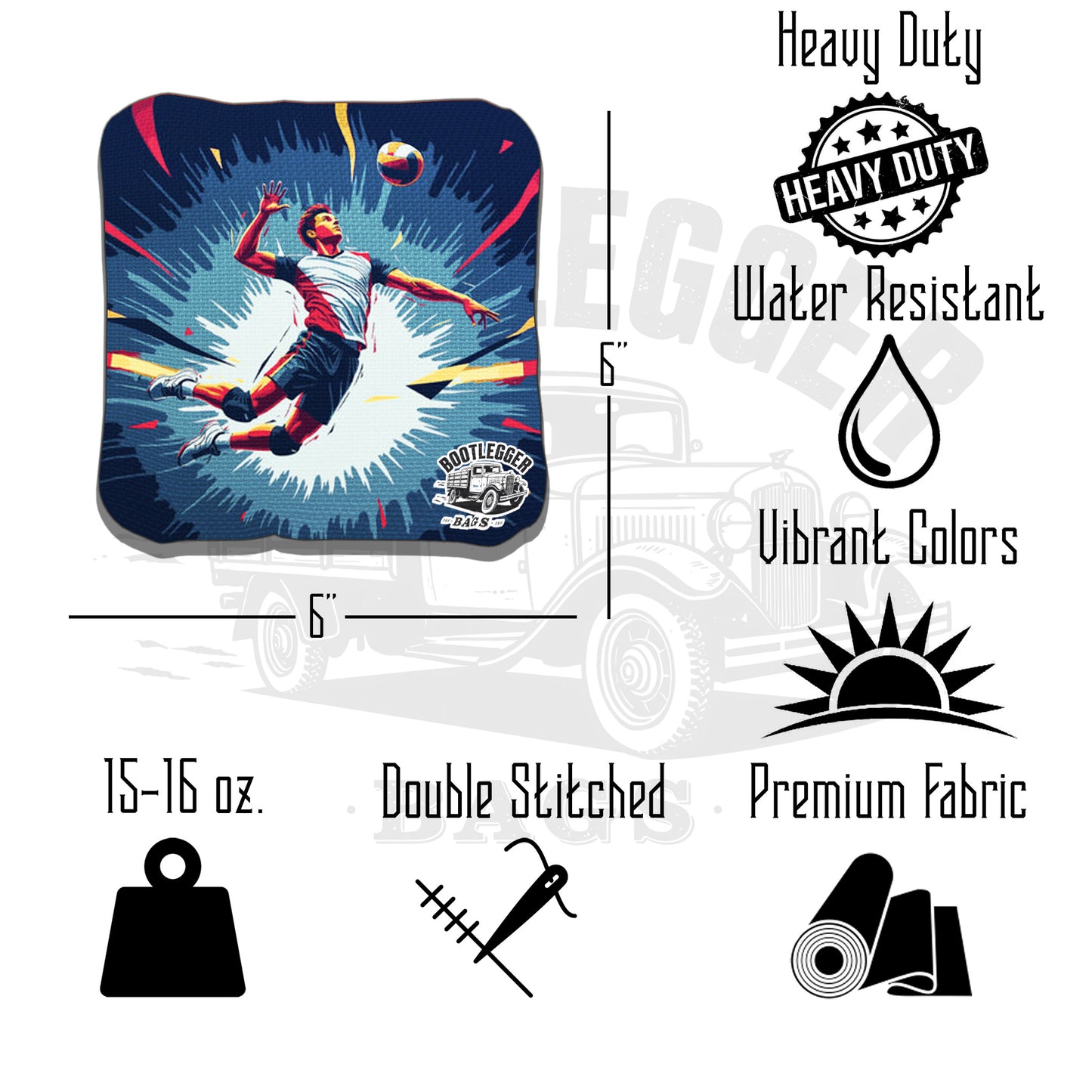 Volleyball Cornhole Bags