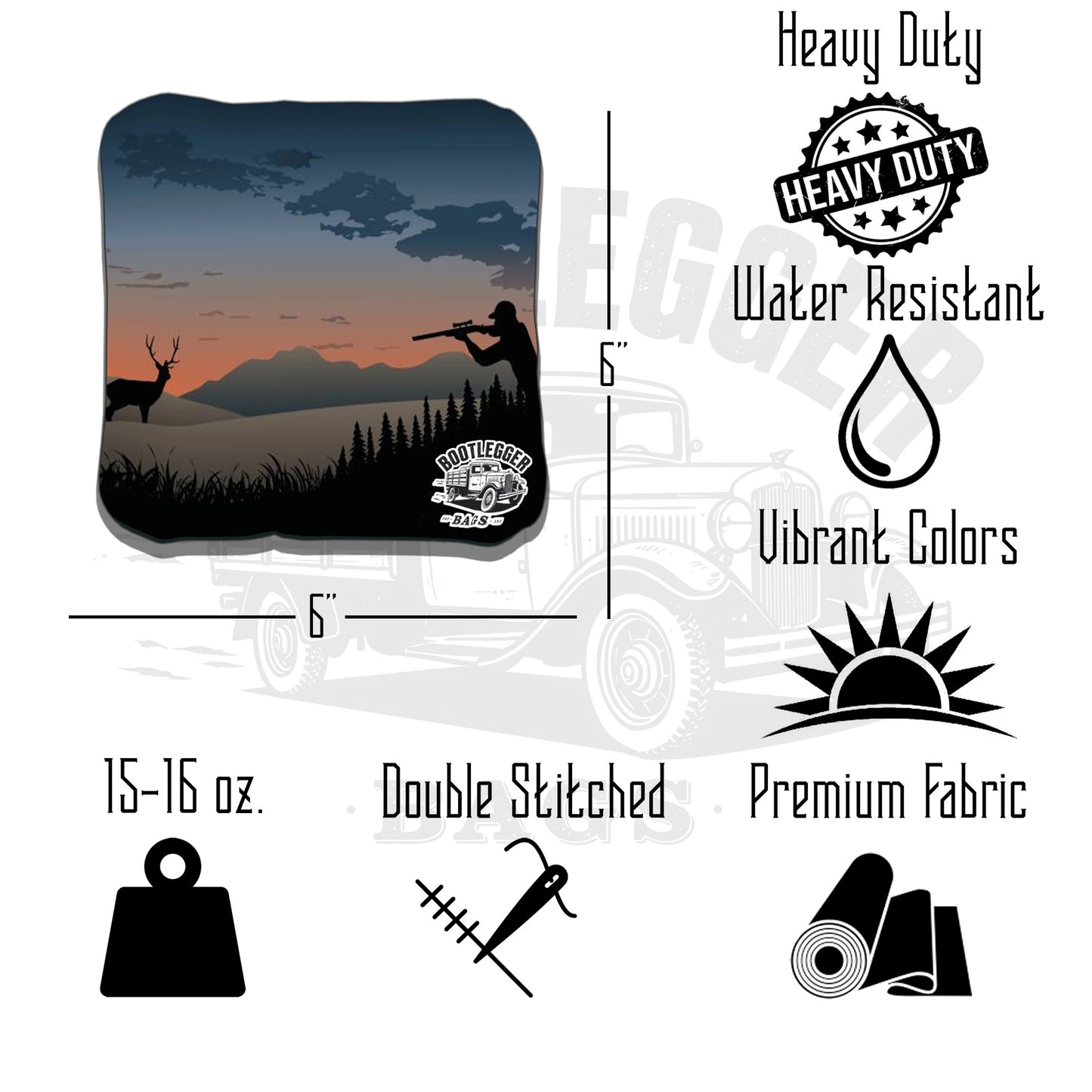 Hunting Deer and Ducks Cornhole Bags