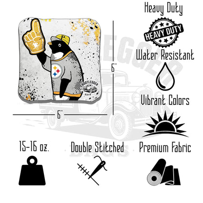 Pittsburgh Penguins Fan Art Cornhole Bags