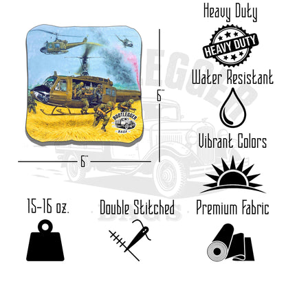 Helicopters Vietnam War Cornhole Bags