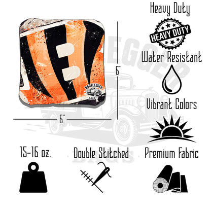 Cincinnati Bengals Fan Art Cornhole Bags