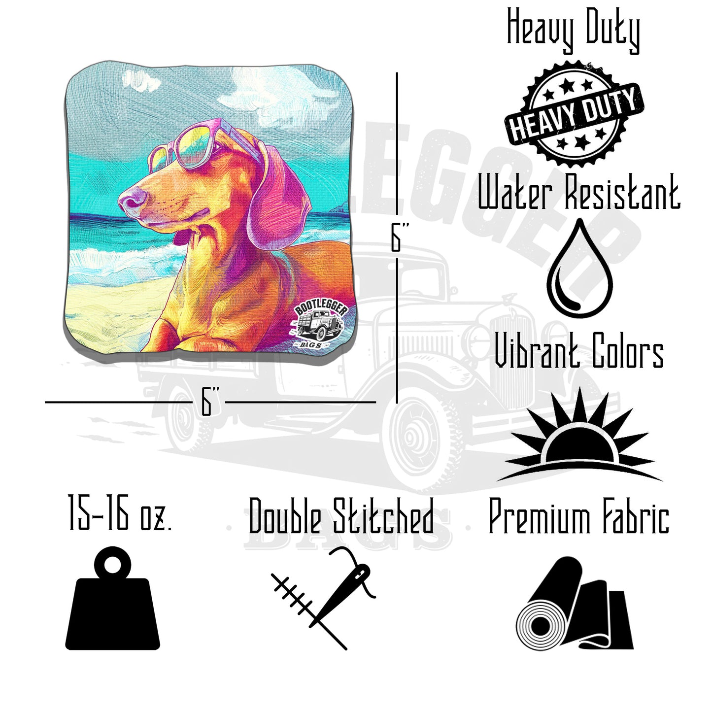 Dachshund Cornhole Bags