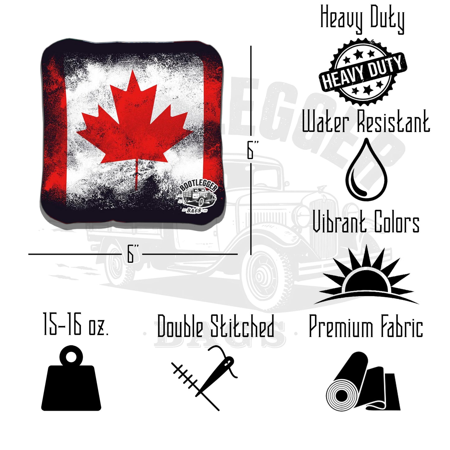 Canadian Flag Maple Leaf Cornhole Bags