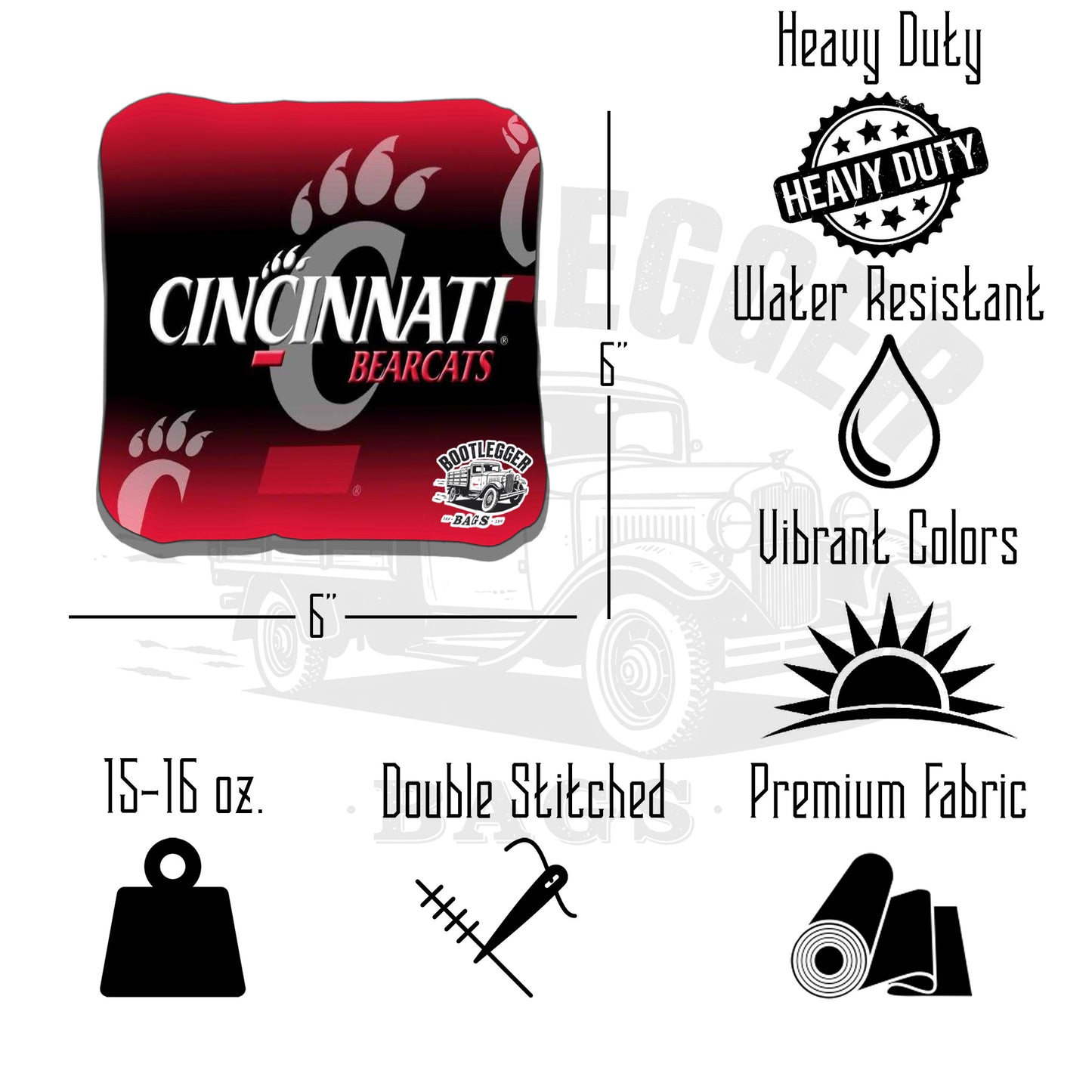Cincinnati Bearcats Cornhole Bags