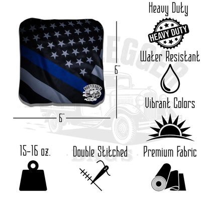 Thin Blue Line Flag Cornhole Bags