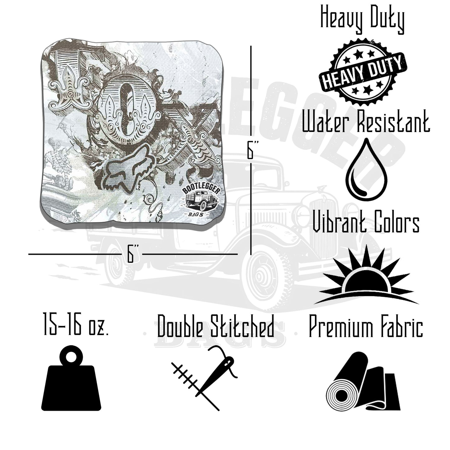 Fox Racing Cornhole Bags