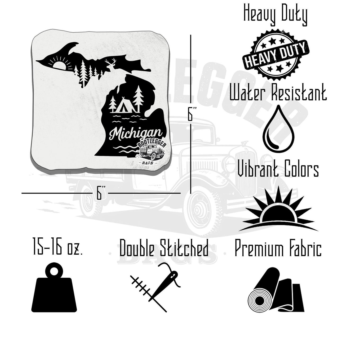 Michigan Camping Up North Cornhole Bags