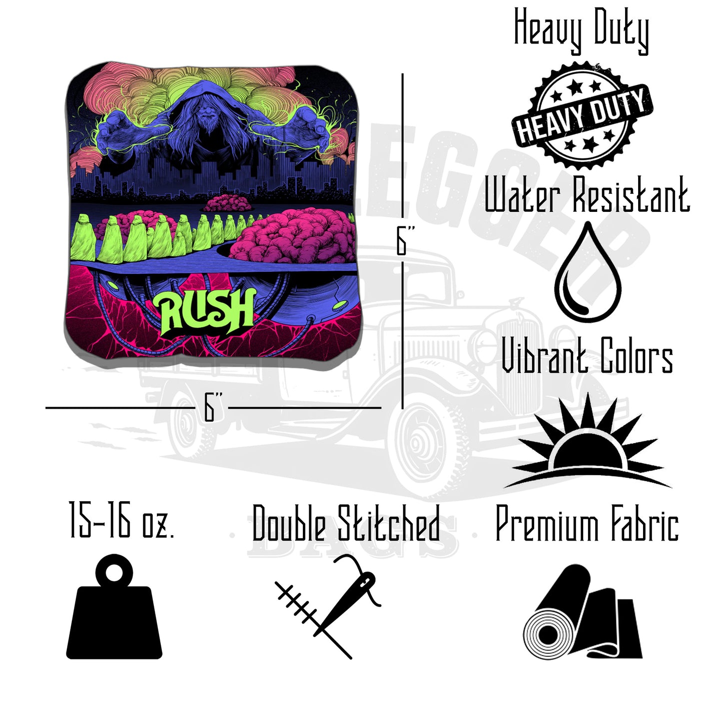 Rush Fan Art Cornhole Bags