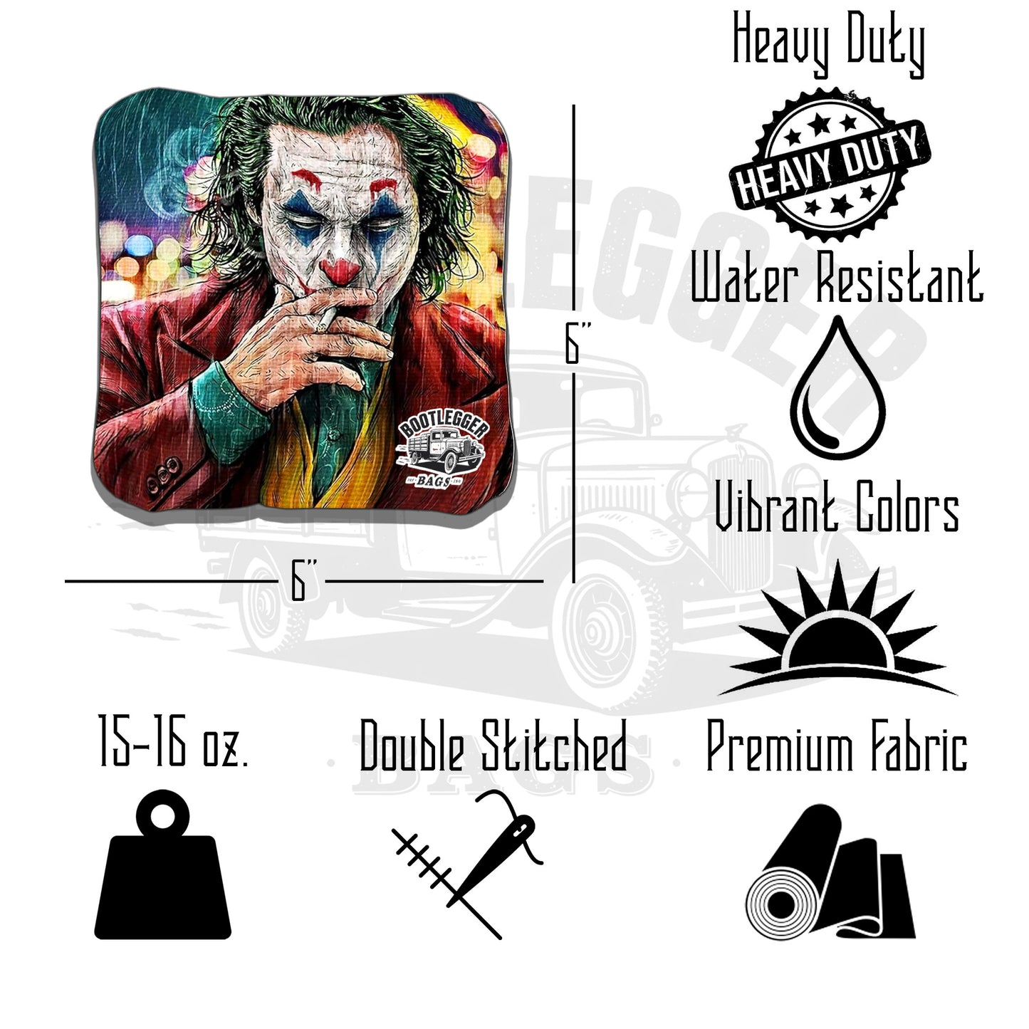 The Joker Fan Art Cornhole Bags