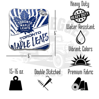 Toronto Maple Leafs Fan Art Cornhole Bags