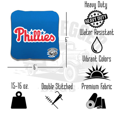 Philadelphia Phillies Fan Art Cornhole Bags