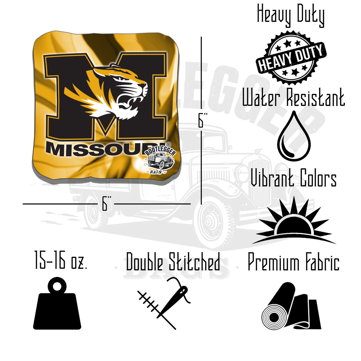 Missouri Tigers Cornhole Bags