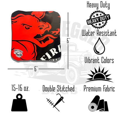 Fire Ball Fan Art Cornhole Bags