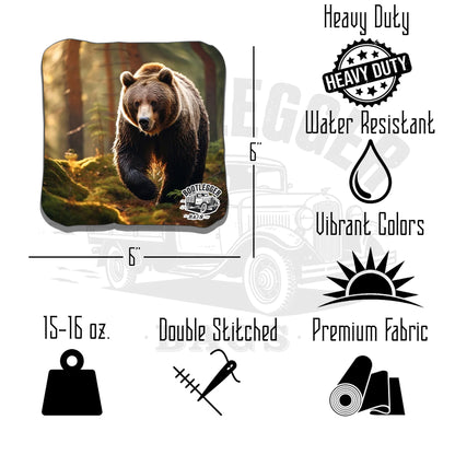 Grizzly Bear Cornhole Bags