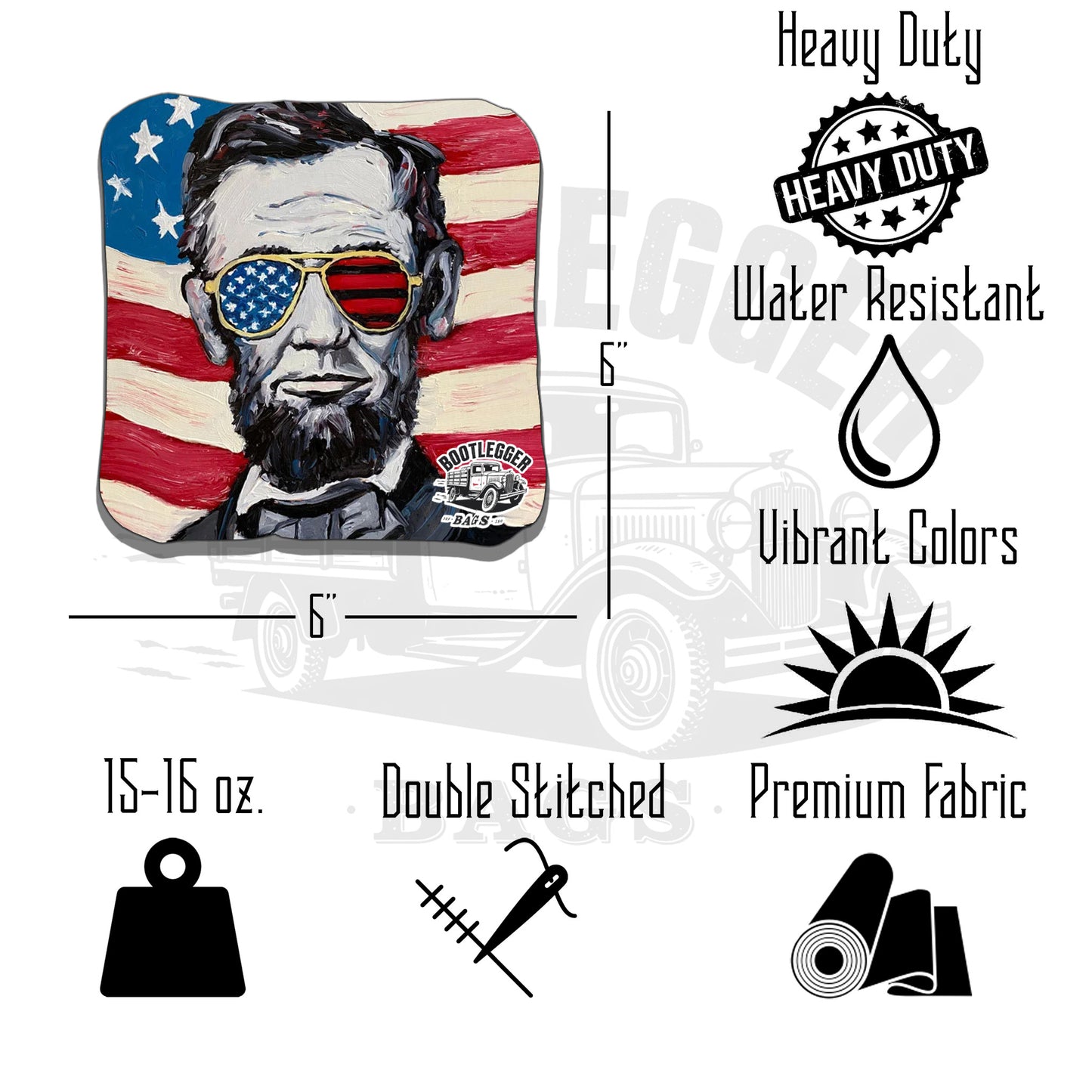 Franklin and Lincoln Cornhole Bags