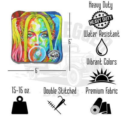 Harley Quinn Fan Art Cornhole Bags