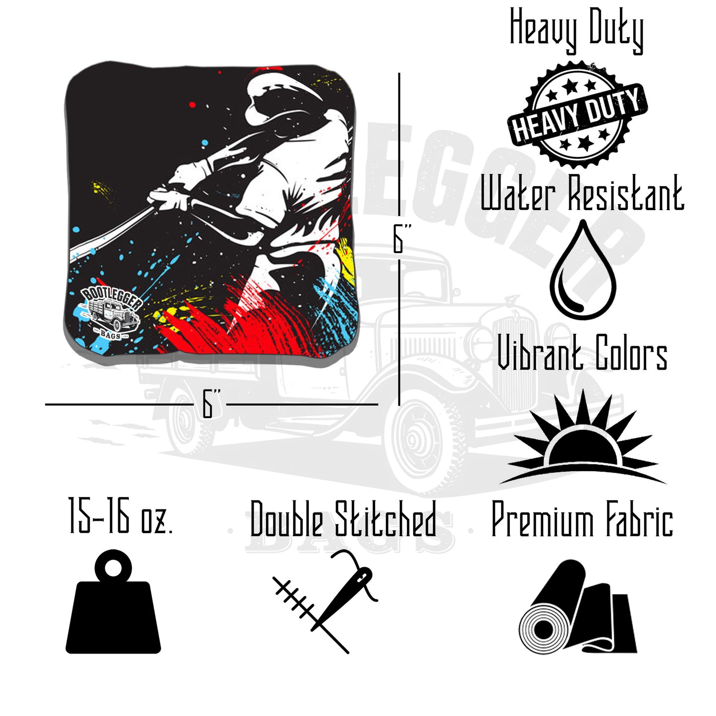 Baseball Watercolor Cornhole Bags