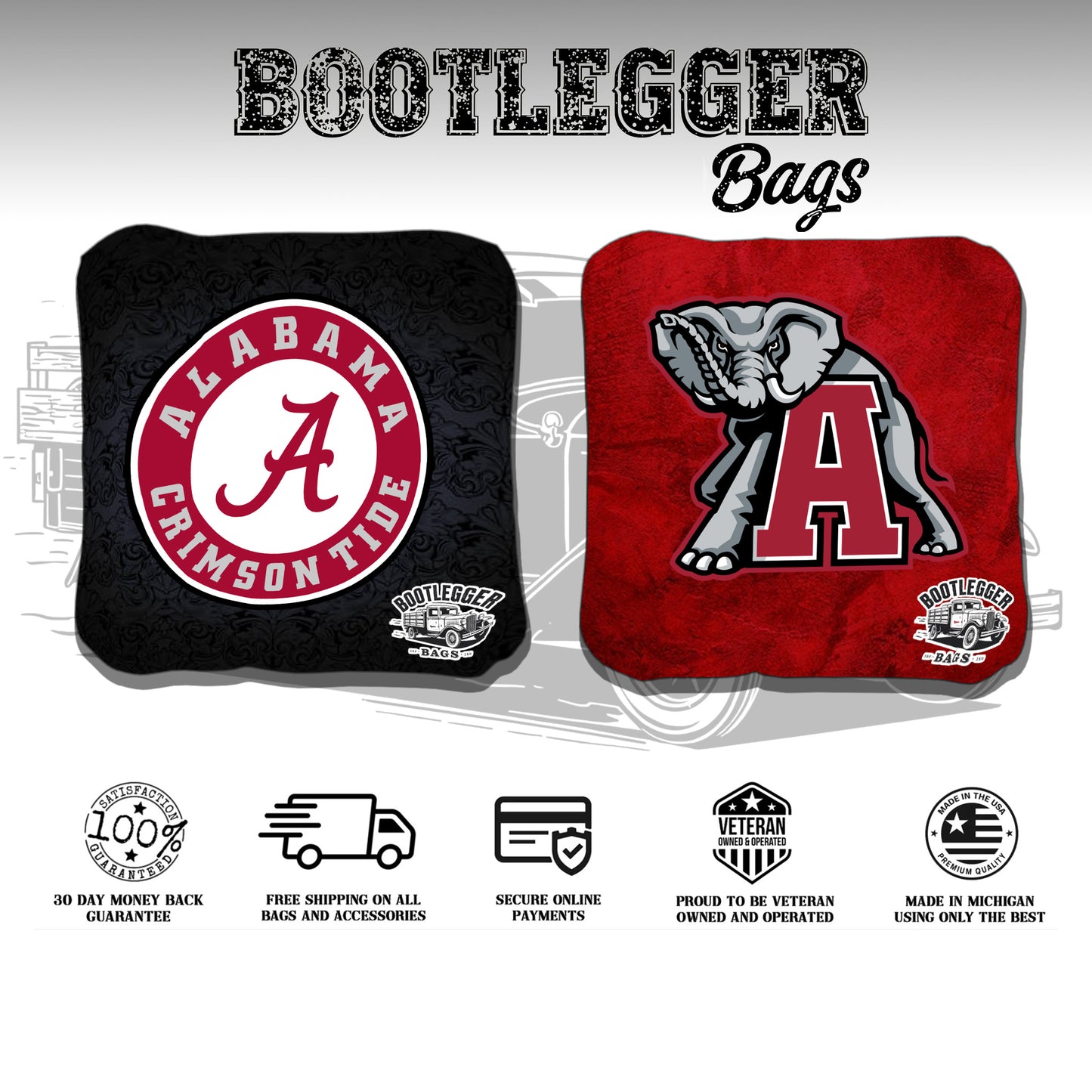 Alabama Crimson Tide Cornhole Bags