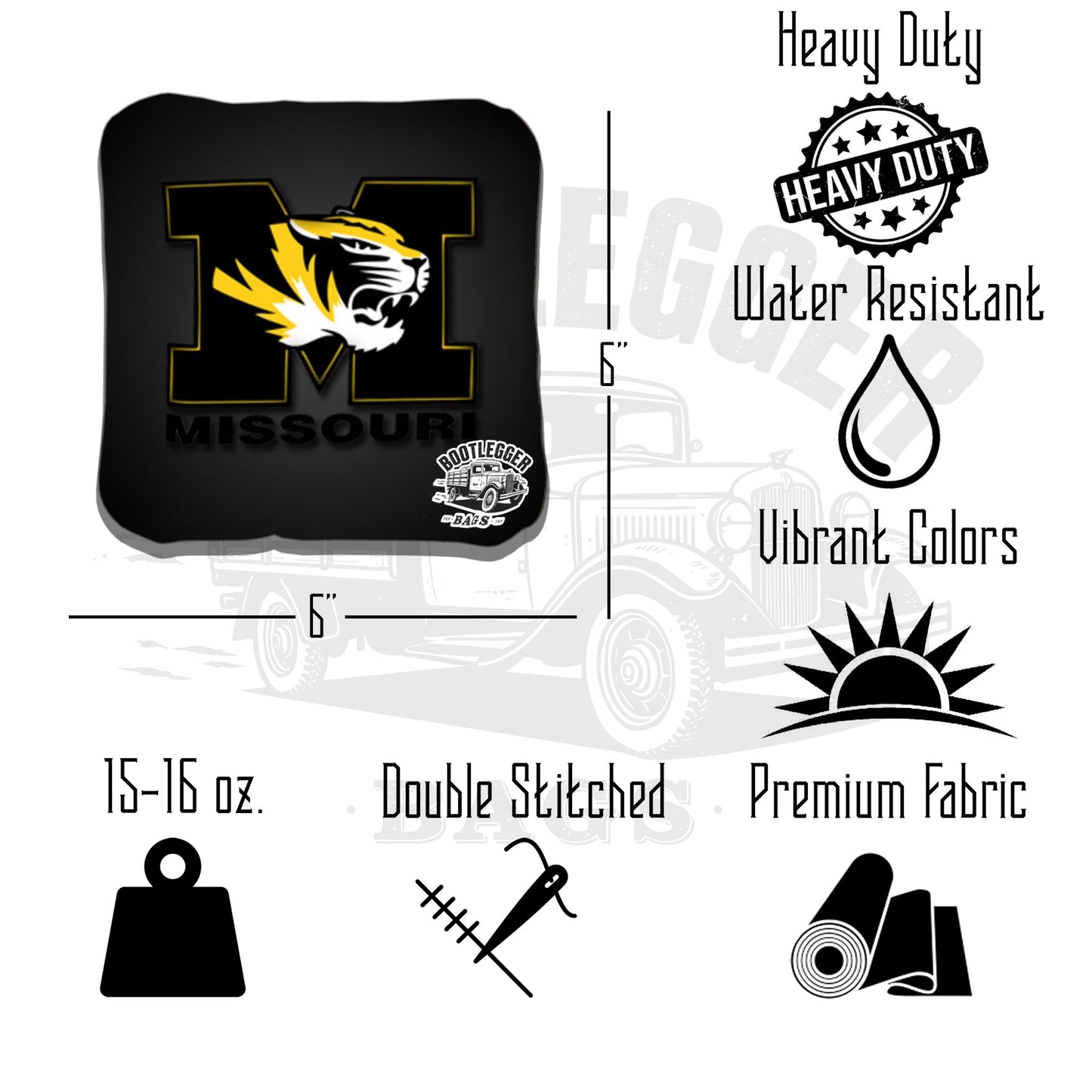 Missouri Tigers Cornhole Bags