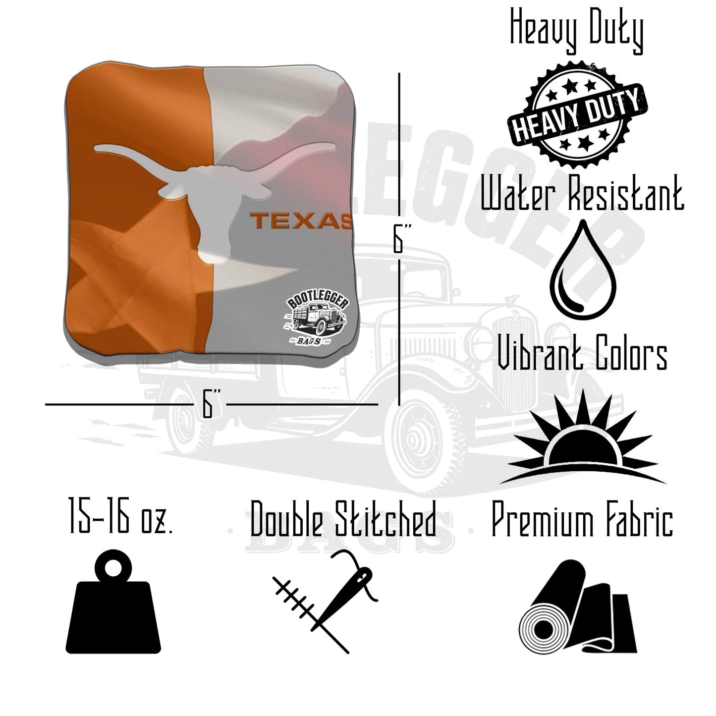 Texas Longhorns Cornhole Bags