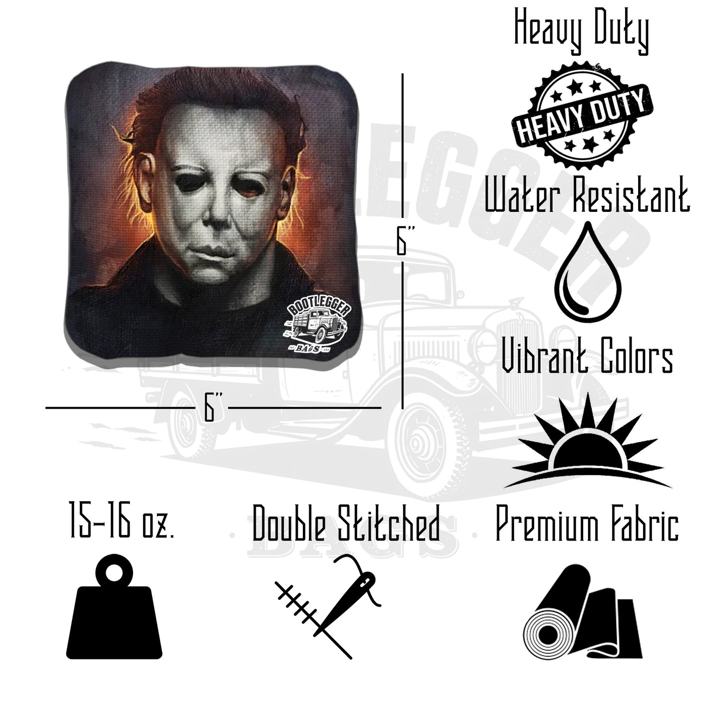 Mike Myers Fan Art Cornhole Bags