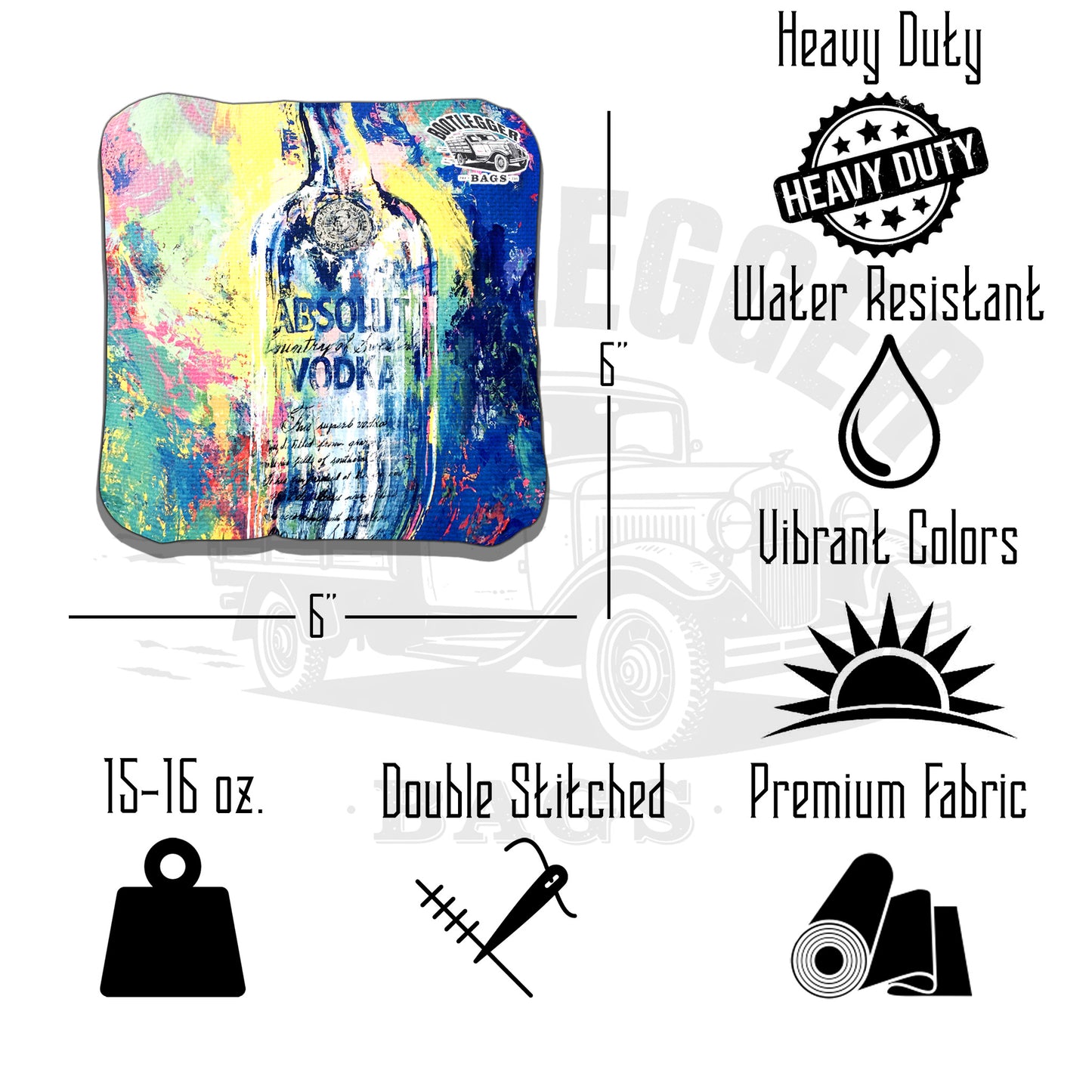 Absolut Fan Art Cornhole Bags