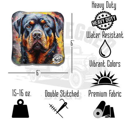 Rottweiler Cornhole Bags