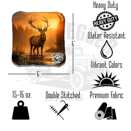 Elk Hunting Cornhole Bags