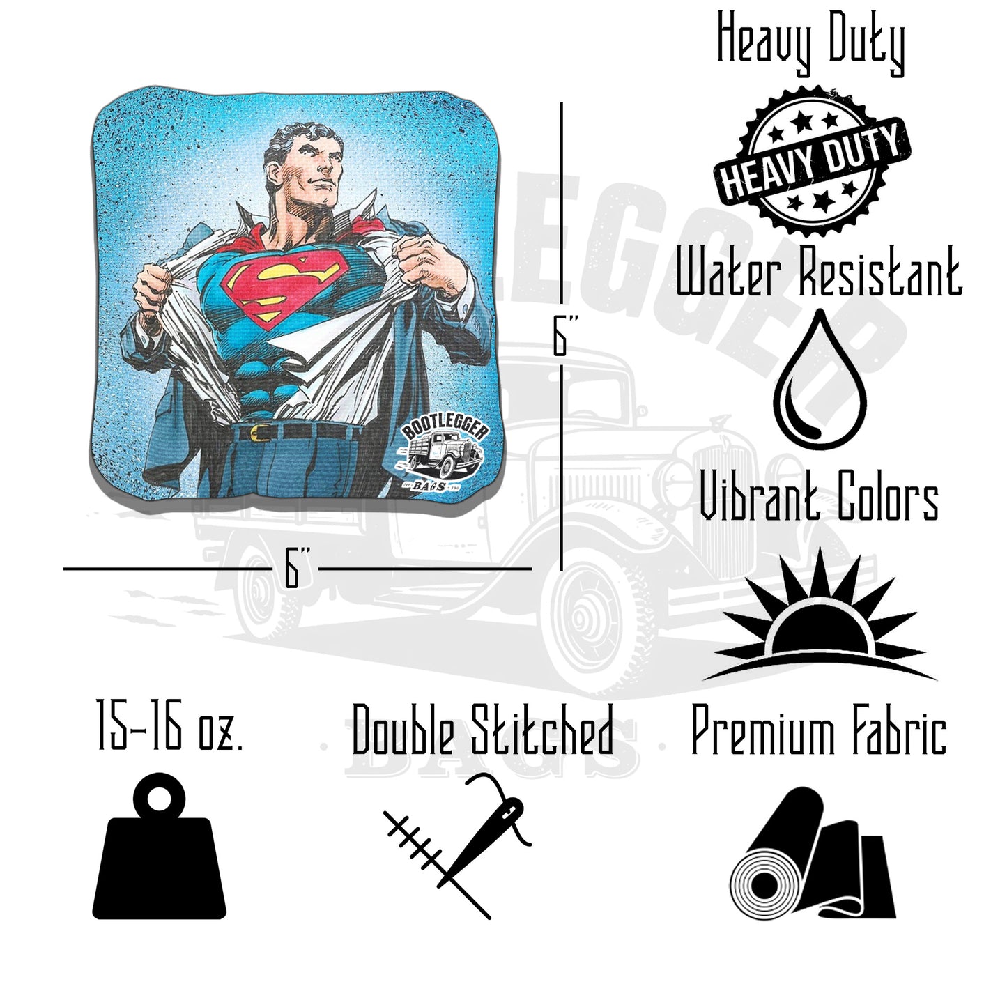 Superman Fan Art Cornhole Bags
