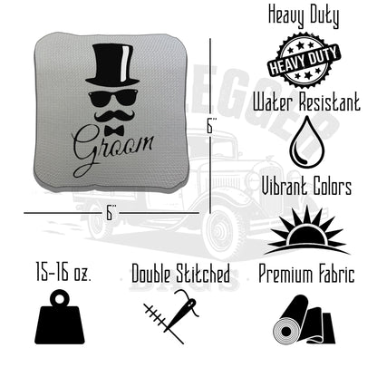 Bride and Groom Wedding Cornhole Bags