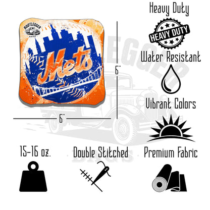 New York Mets Fan Art Cornhole Bags