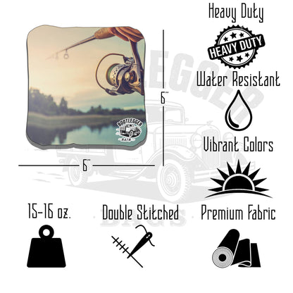 Fishing Pole Cornhole Bags