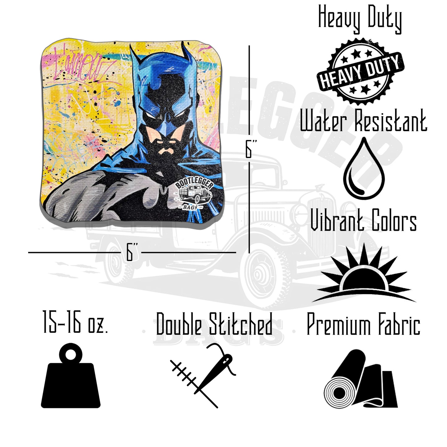 Batman Fan Art Cornhole Bags