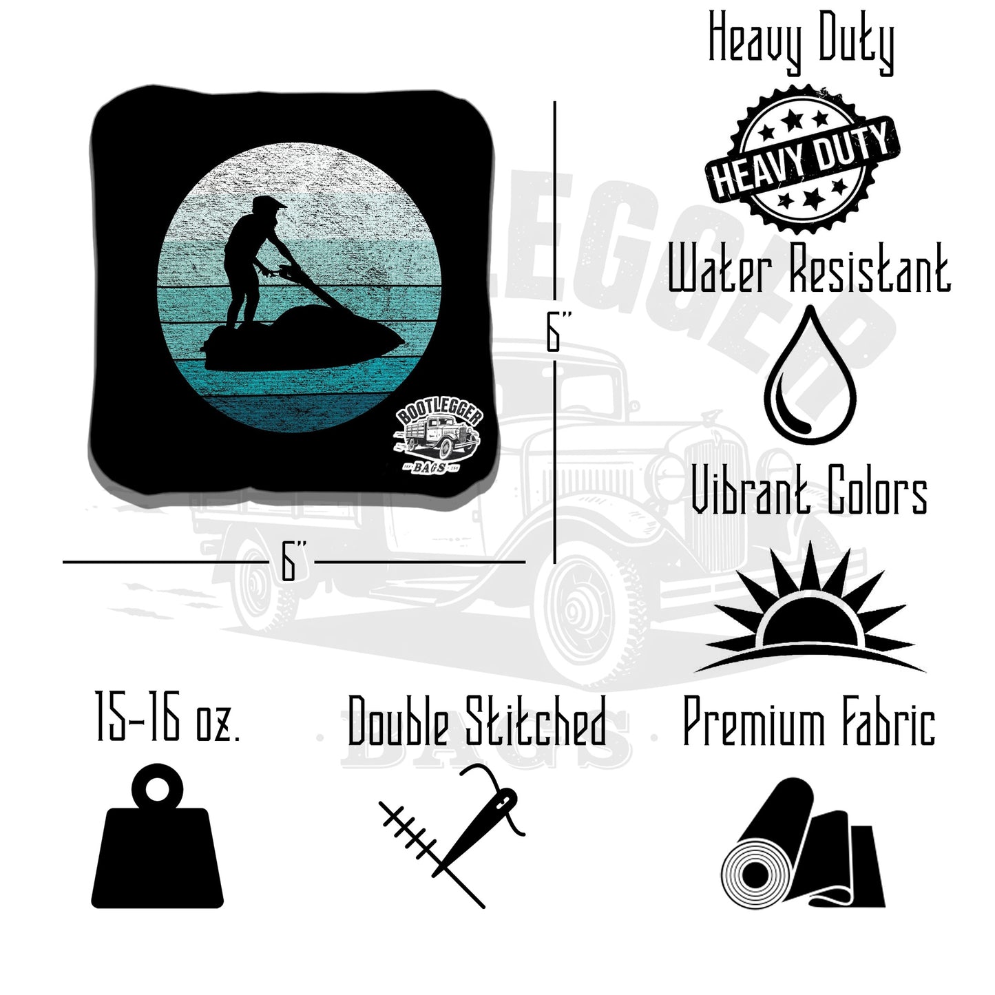 Jet Ski Cornhole Bags